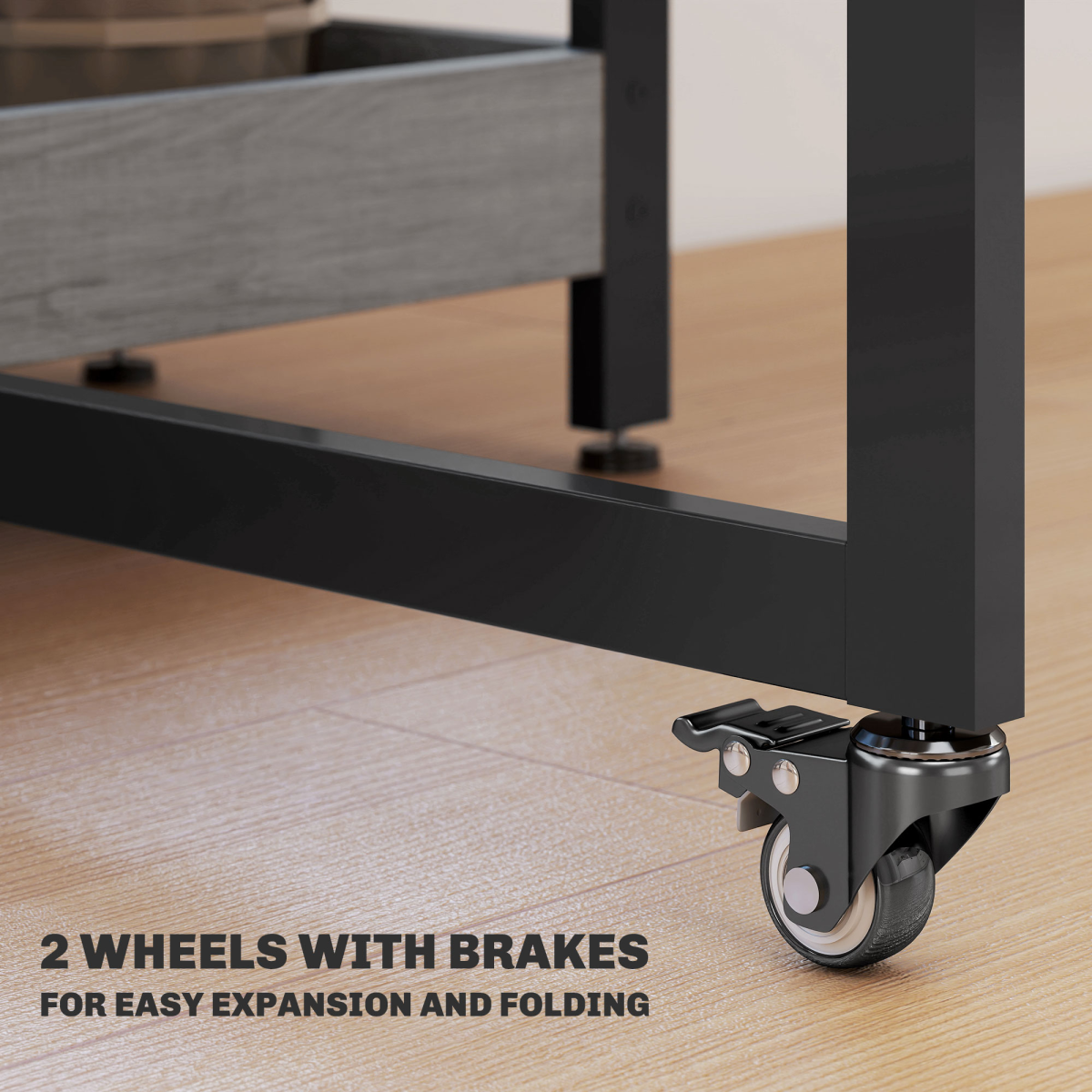 HOMCOM Folding Dining Table, Drop Leaf Table with Open Compartments