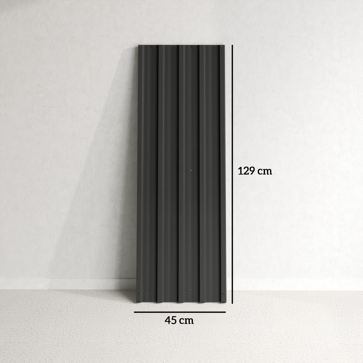 Outsunny Pack of 12 Metal Roofing Sheets for Greenhouse, Black