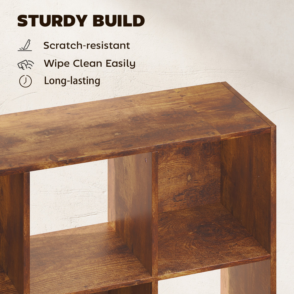 HOMCOM Storage Cupboard Bookcase Bookshelf Home Office