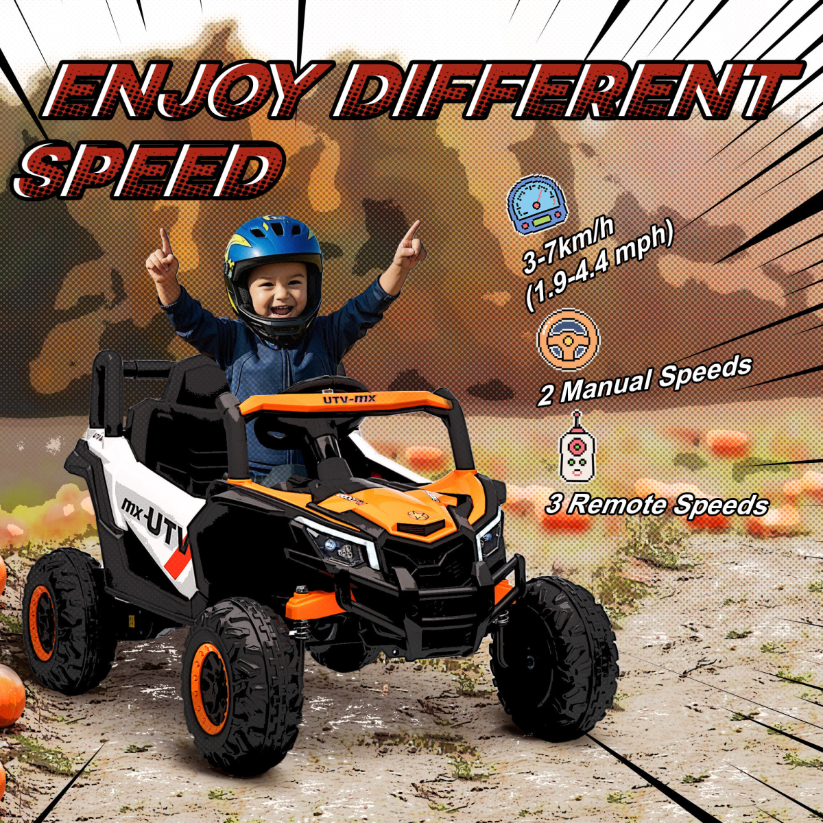 AIYAPLAY Kids Electric Car with Remote Control for Ages 3-5 Years