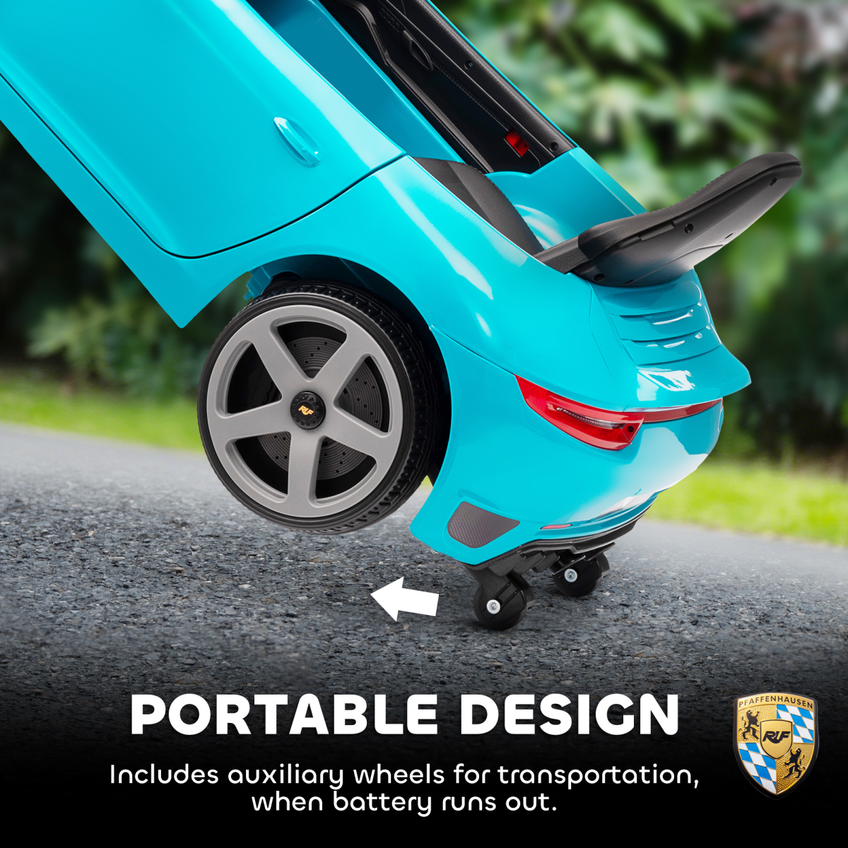 AIYAPLAY Electric Car for Kids 12V Licensed RUF GT for 3-5 Years