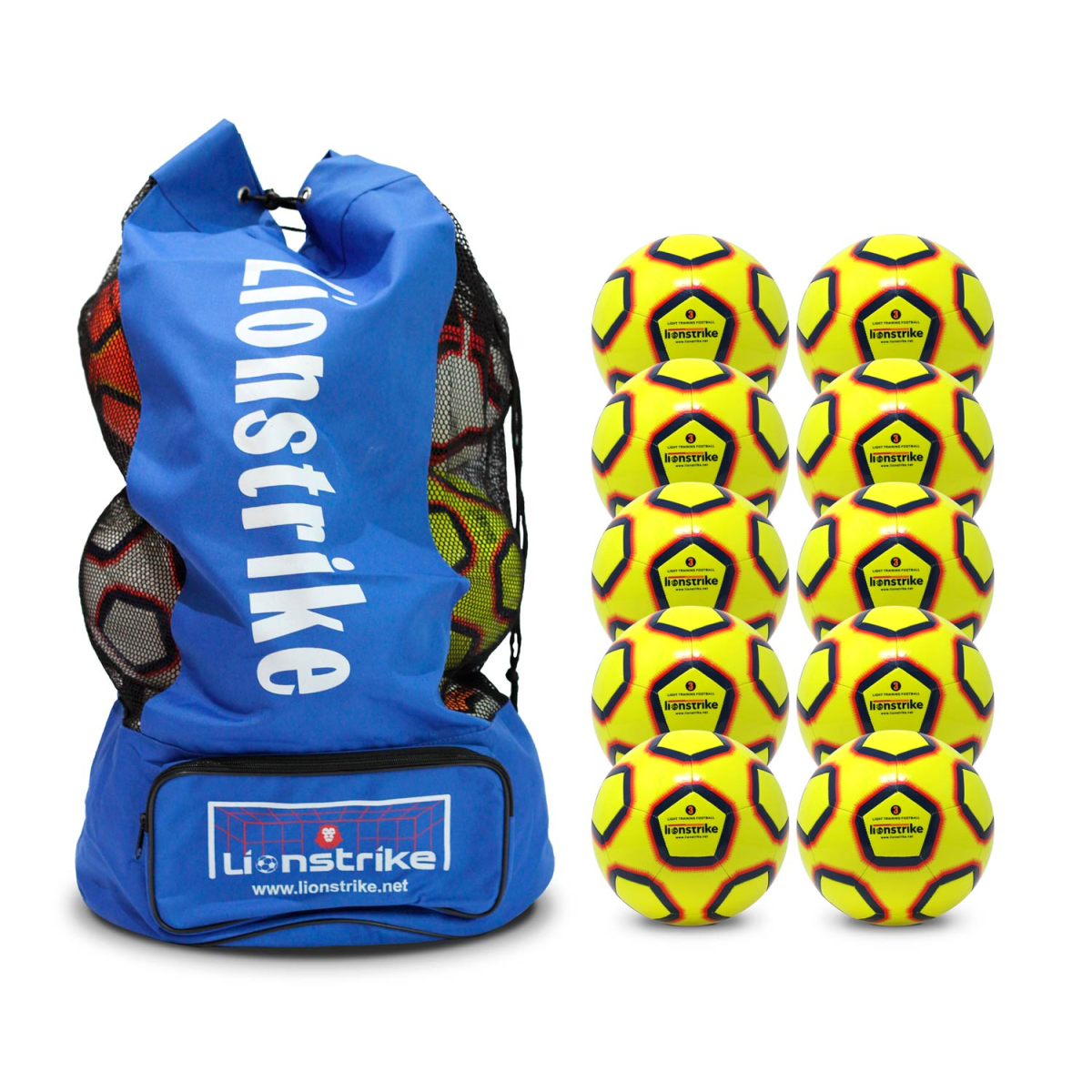 Lionstrike Lite Training Football Multipack Bundle
