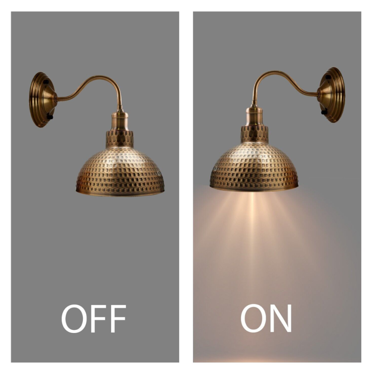 Retro Copper Wall Lights & Lamps – Antique Brass & Copper Sconces ~3678