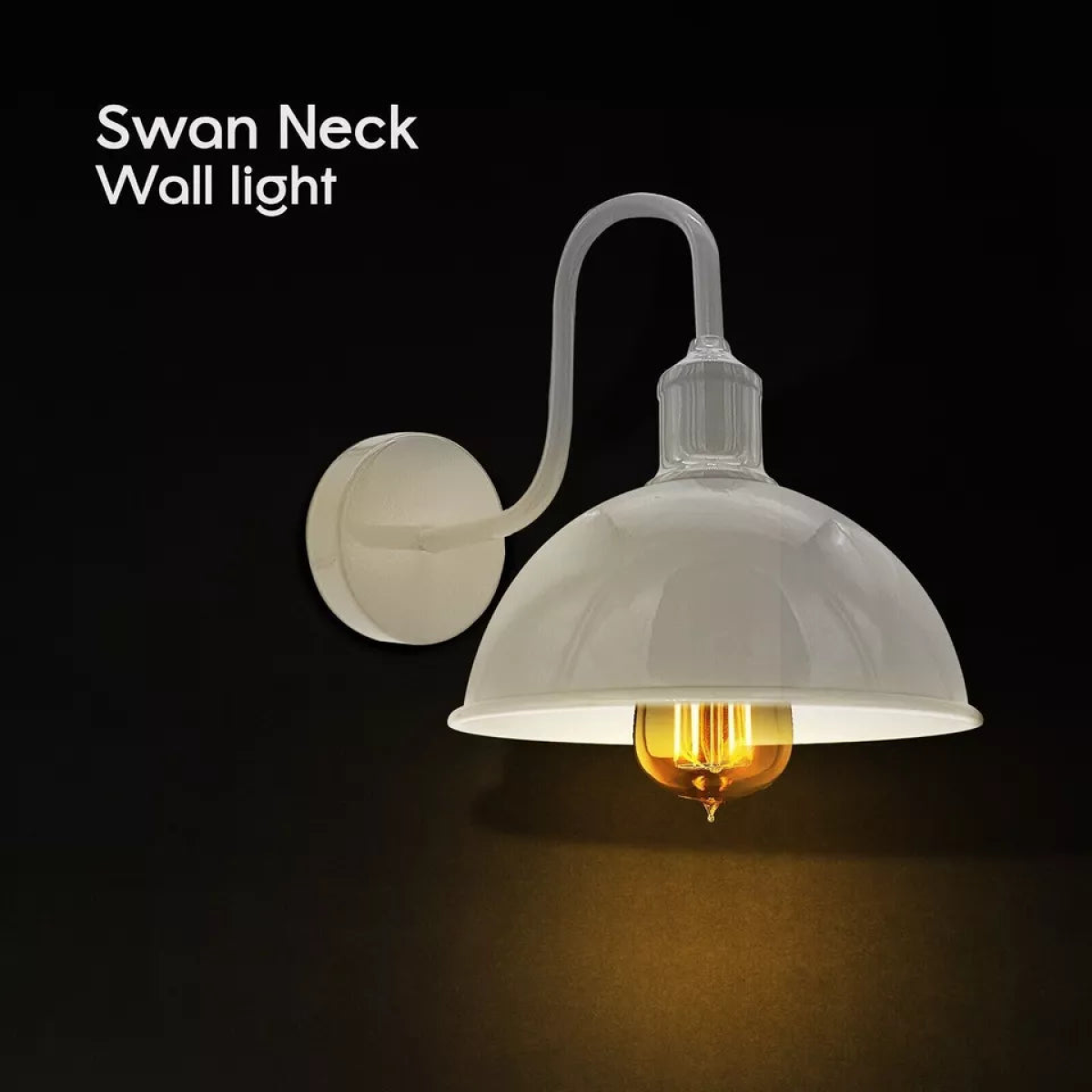 Vintage Industrial Wall Light Dome Metal E27 Indoor Lamp~ 5705