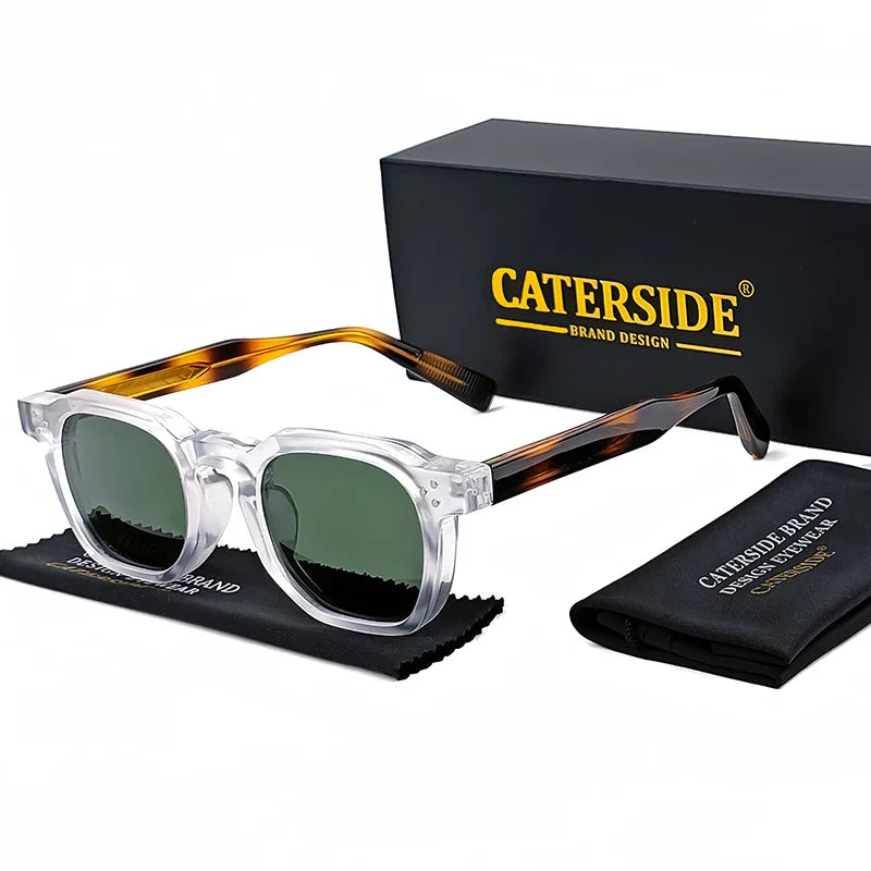 Retro Punk Men Sunglasses Small Frame Square Personalized Design Sun Glasses Women Travel Party Business Festival Gift