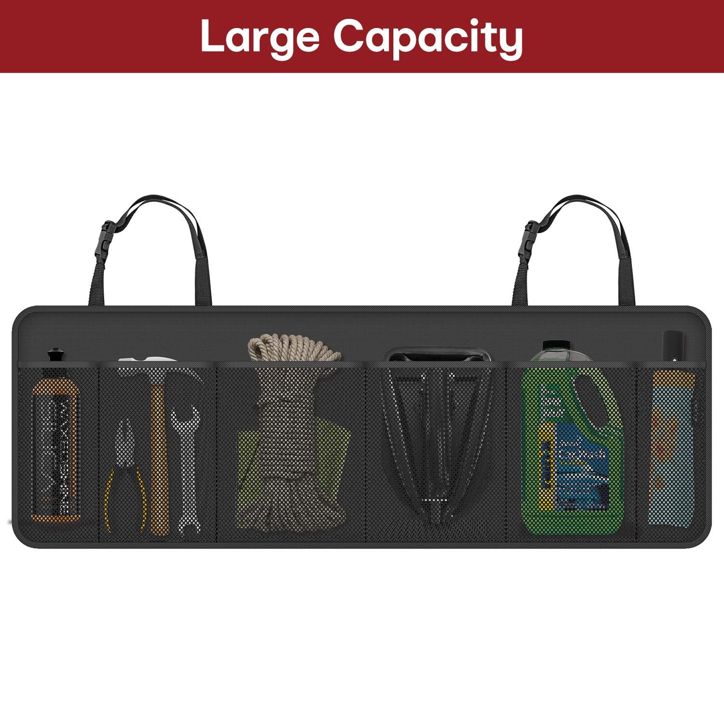 VINSANI HANGING CAR ORGANISER BLACK HANBOOT