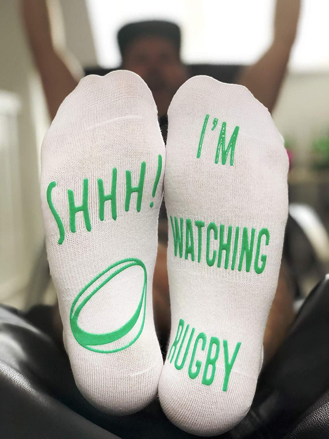 VINSANI I'M WATCHING RUGBY SOCKS