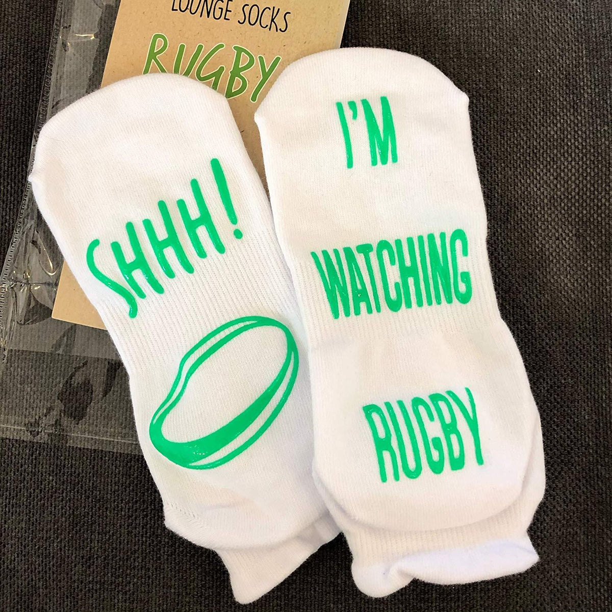 VINSANI I'M WATCHING RUGBY SOCKS