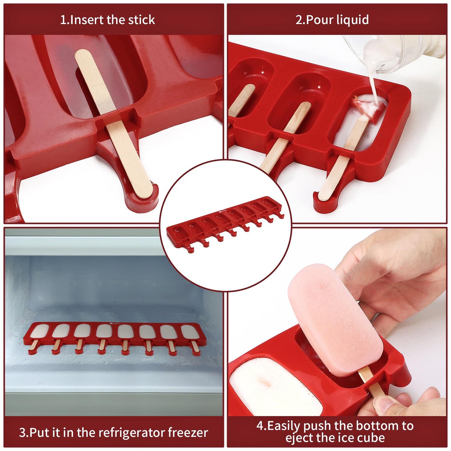 VINSANI 8 CAVITY ICE LOLLY MAKER 0000366