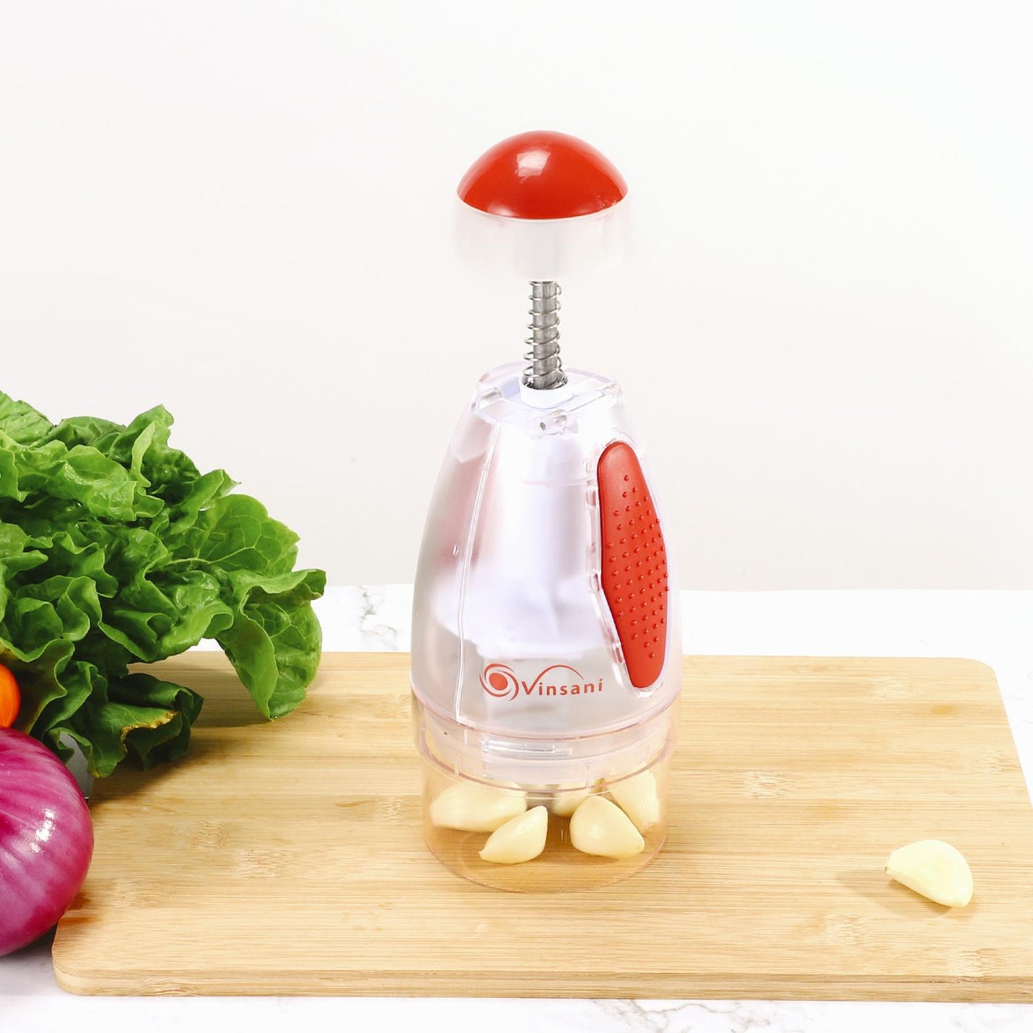VINSANI RED/WHITE ONION CHOPPER 7356