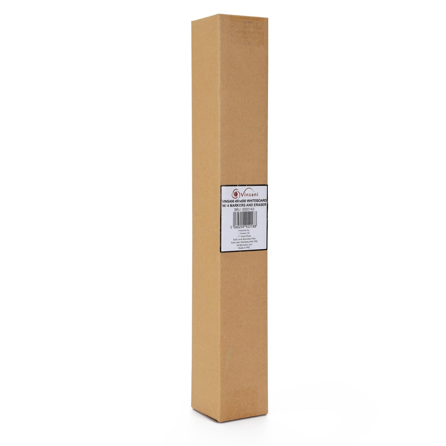 Vinsani 450x600 Whiteboard w/ 4 Markers and Eraser 0000143