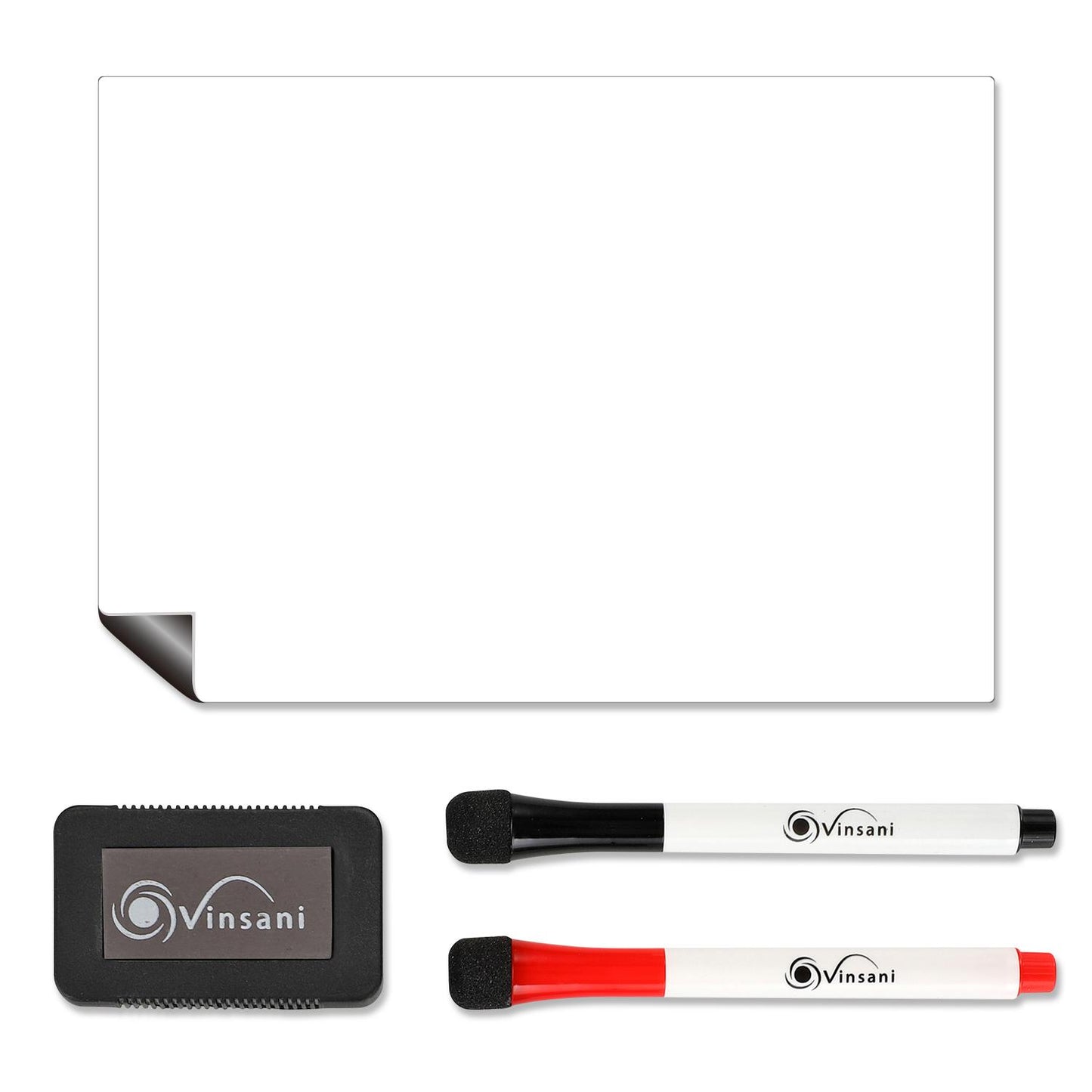 Vinsani A5 Whiteboard w/ 2 Markers and Eraser 0000142