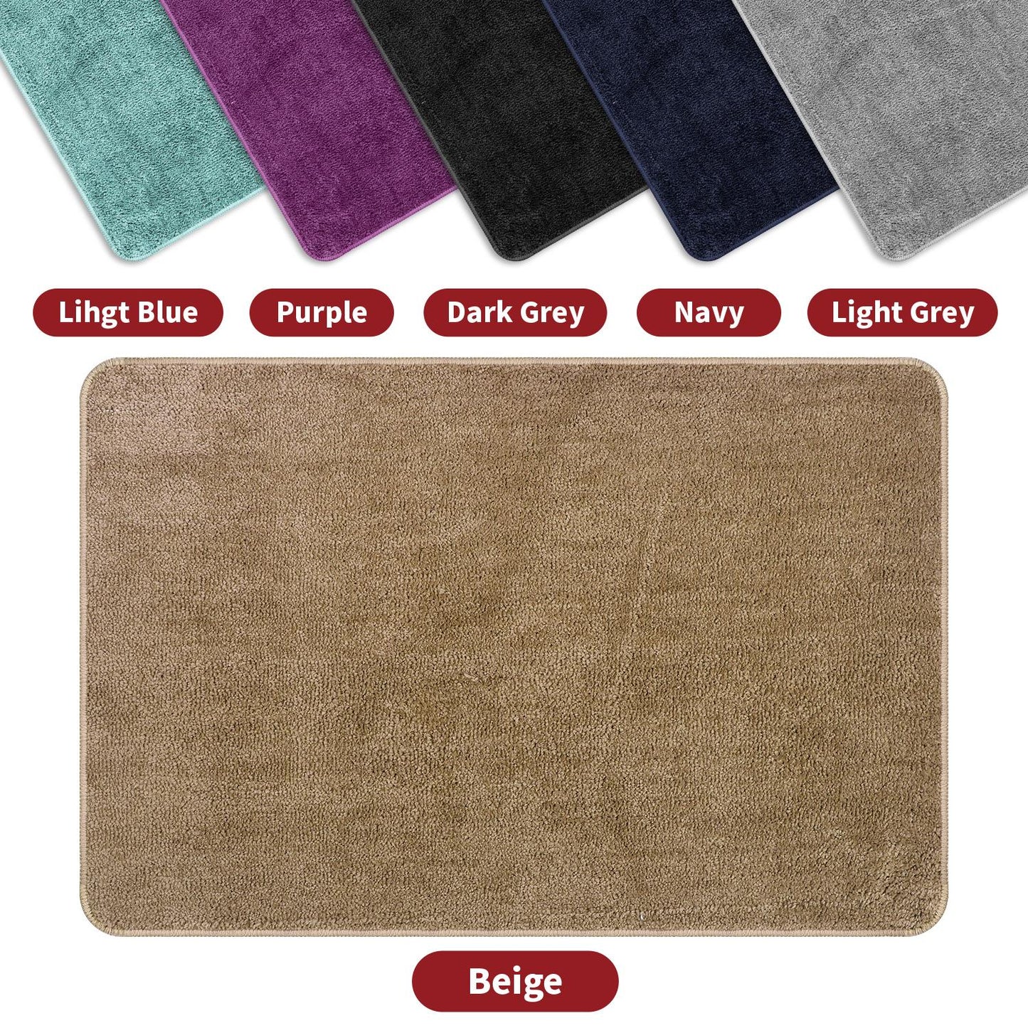 VINSANI BATH MAT 60X90cm BEIGE 1010167