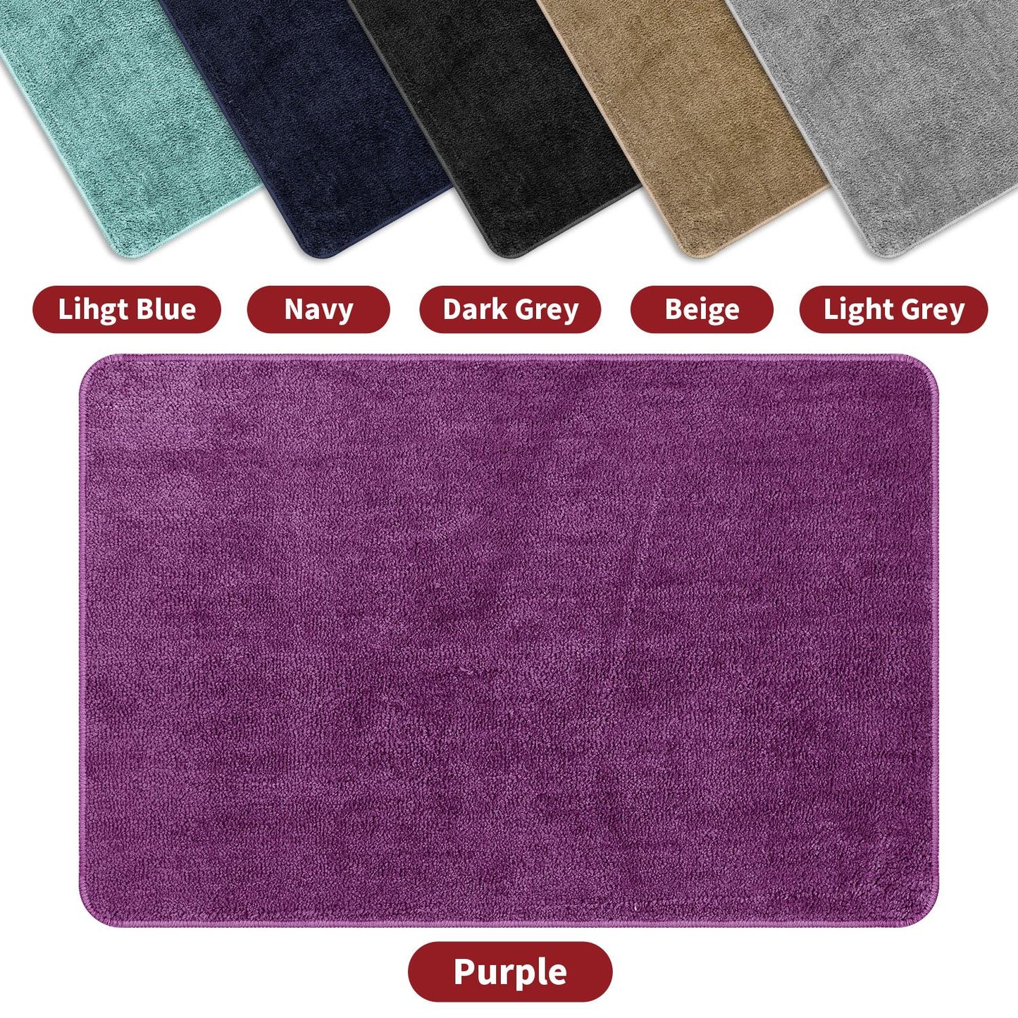 VINSANI BATH MAT 60X90cm PURPLE 1010169