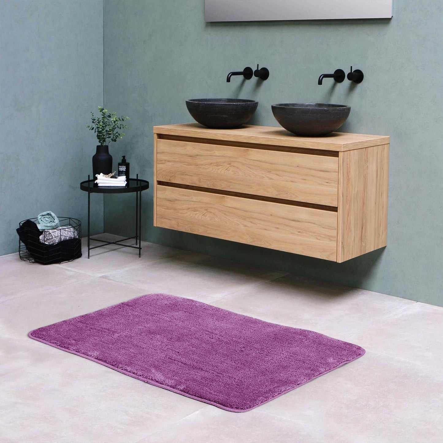 VINSANI BATH MAT 60X90cm PURPLE 1010169