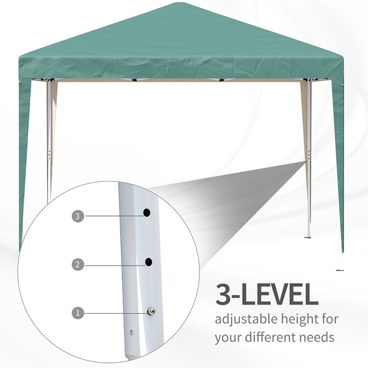 3x3m Garden Pop Up Gazebo Marquee Party Tent Wedding Canopy UV Protection