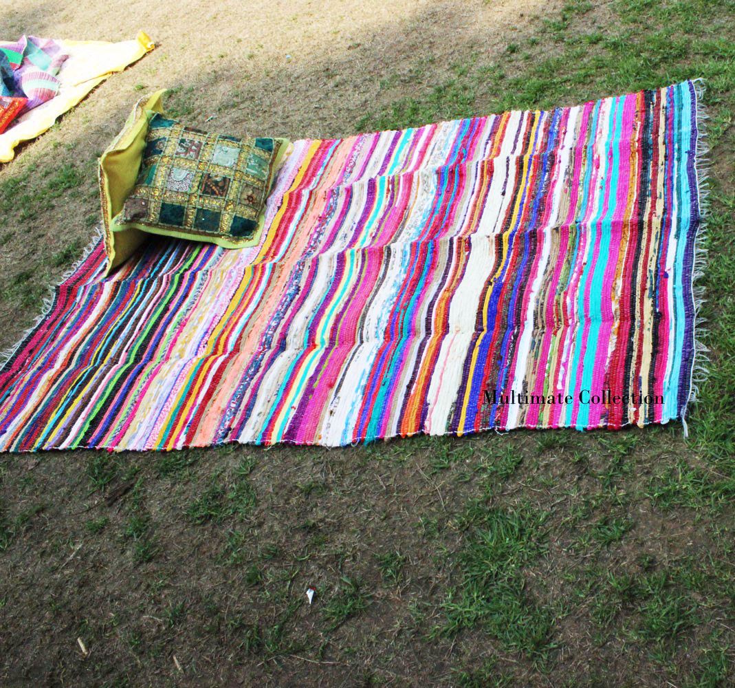 Hand Made Multicolor CHINDI 90 X 150