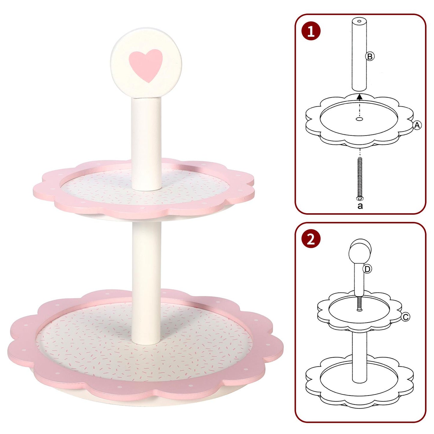 SOKA DESSERT TOWER-HEART 0000276