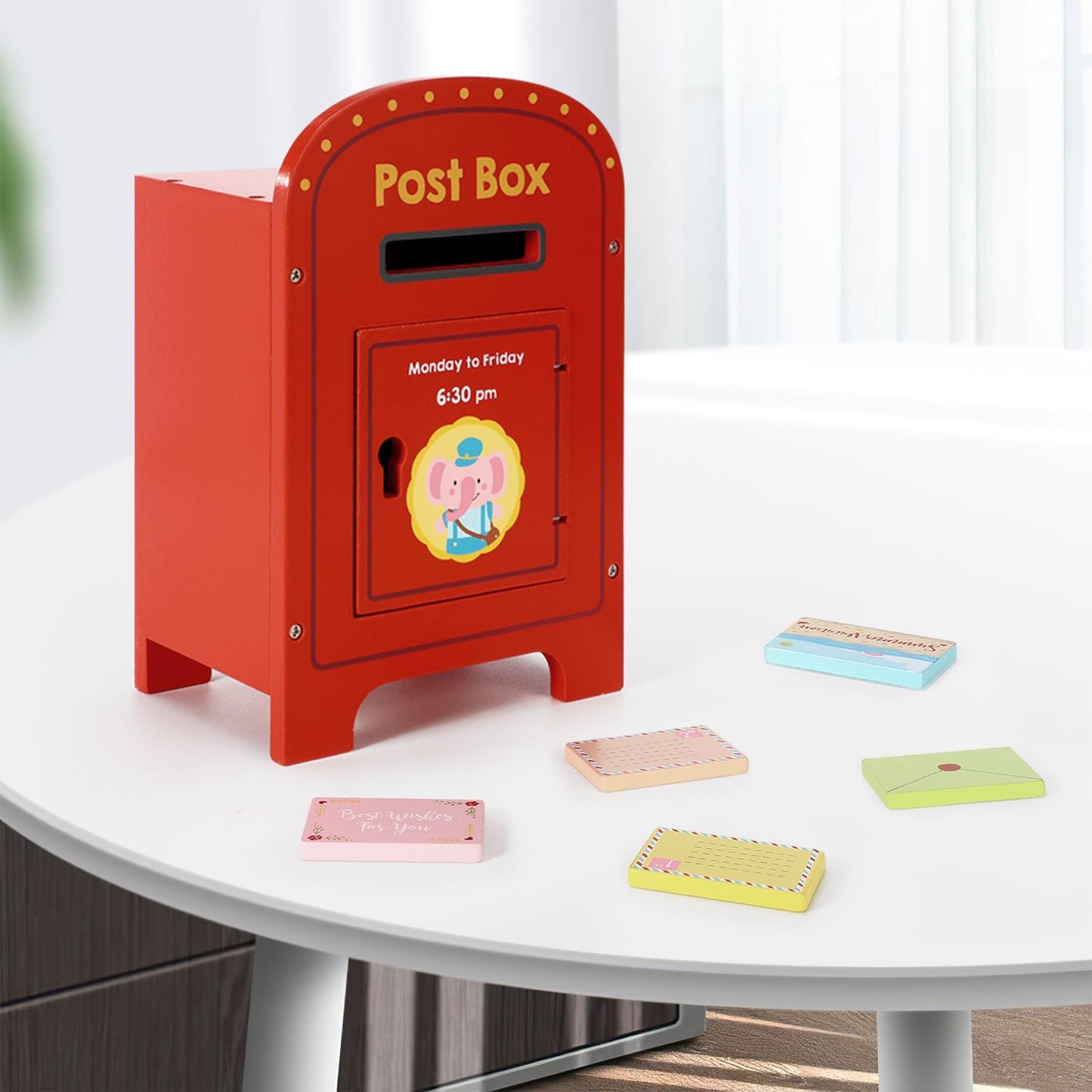 SOKA Wooden postbox Elephant 0000273