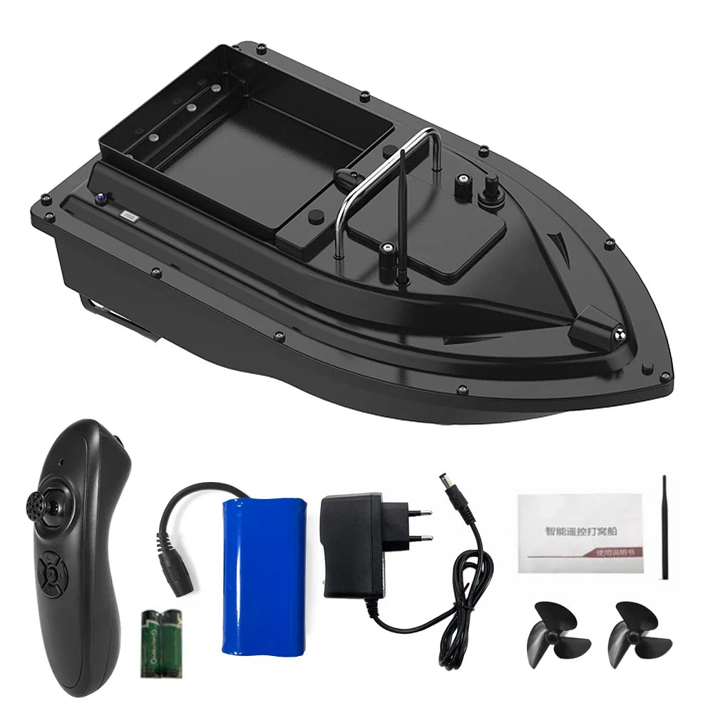 D16 Fishing Bait Boat with Large Bait Container Automatic Bait Boat with 400-500M  For OutdoorRemote Range 10000mAh/5200mAh