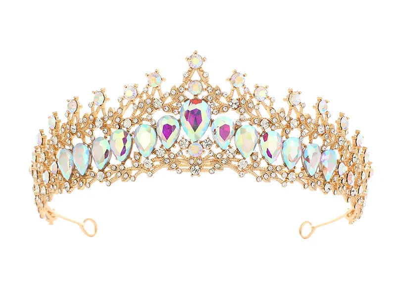 Fashion Gold Silver Color Crystal Rhinestone Tiara And Crowns For Princess Women Diadems Bridal Wedding Hair Accessories