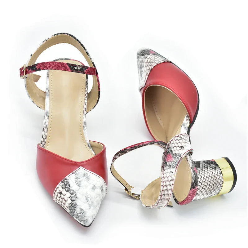 2024 Italian Shoe and Bag Set for Party In Women Luxury Shoes Women Designers Nigerian Women Party Pumps High Heels Sexy Ladies