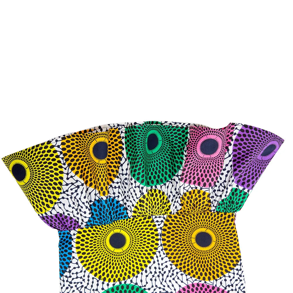 African Dresses for Women  African Clothes Ankara Wax Print Outfit Wedding Party Midi Skirt