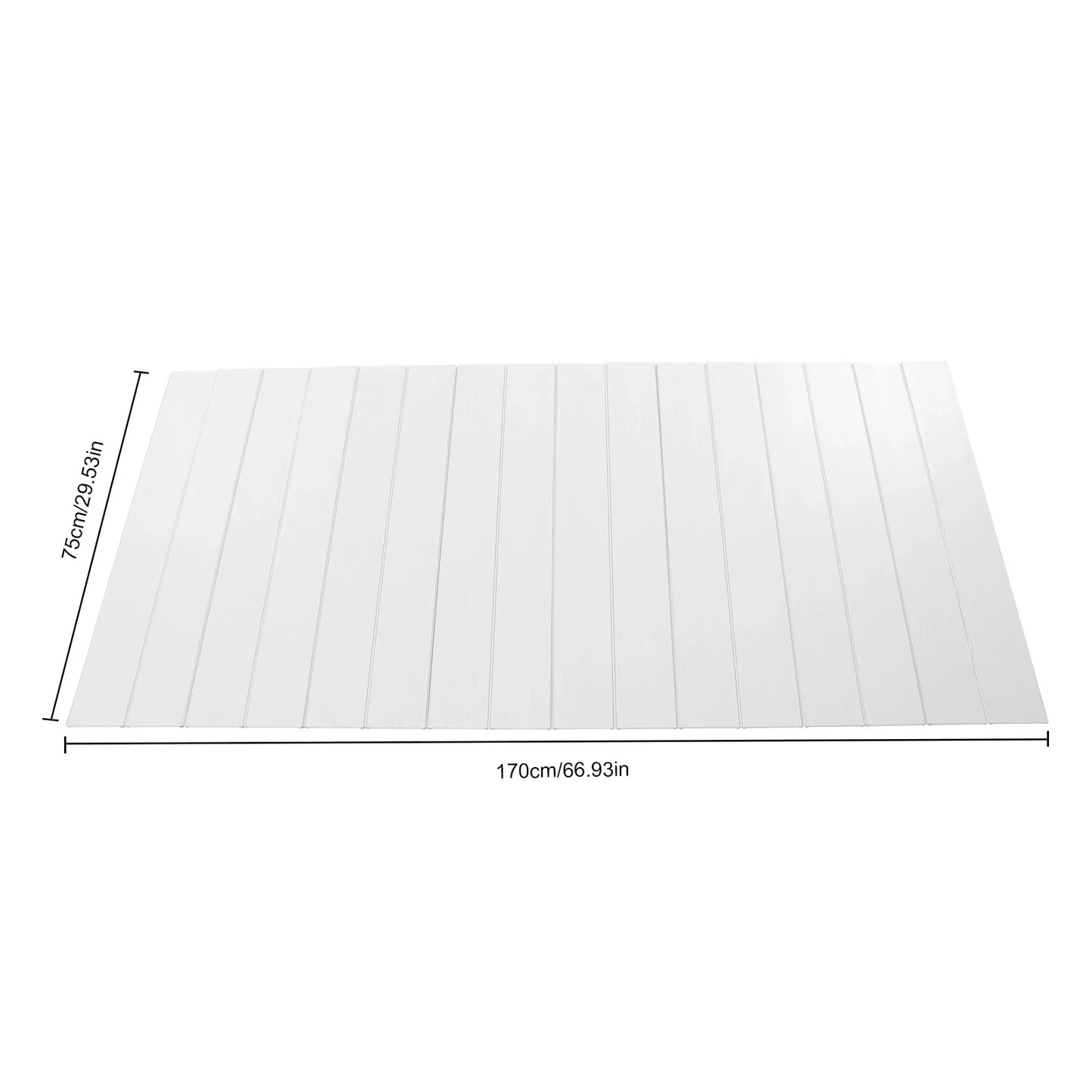 Bathtub Cover Foldable Board Waterproof Dustproof Bathtub Tray Insulation PVC Durable Panel for Home Bathroom Spa 75 x 170 cm