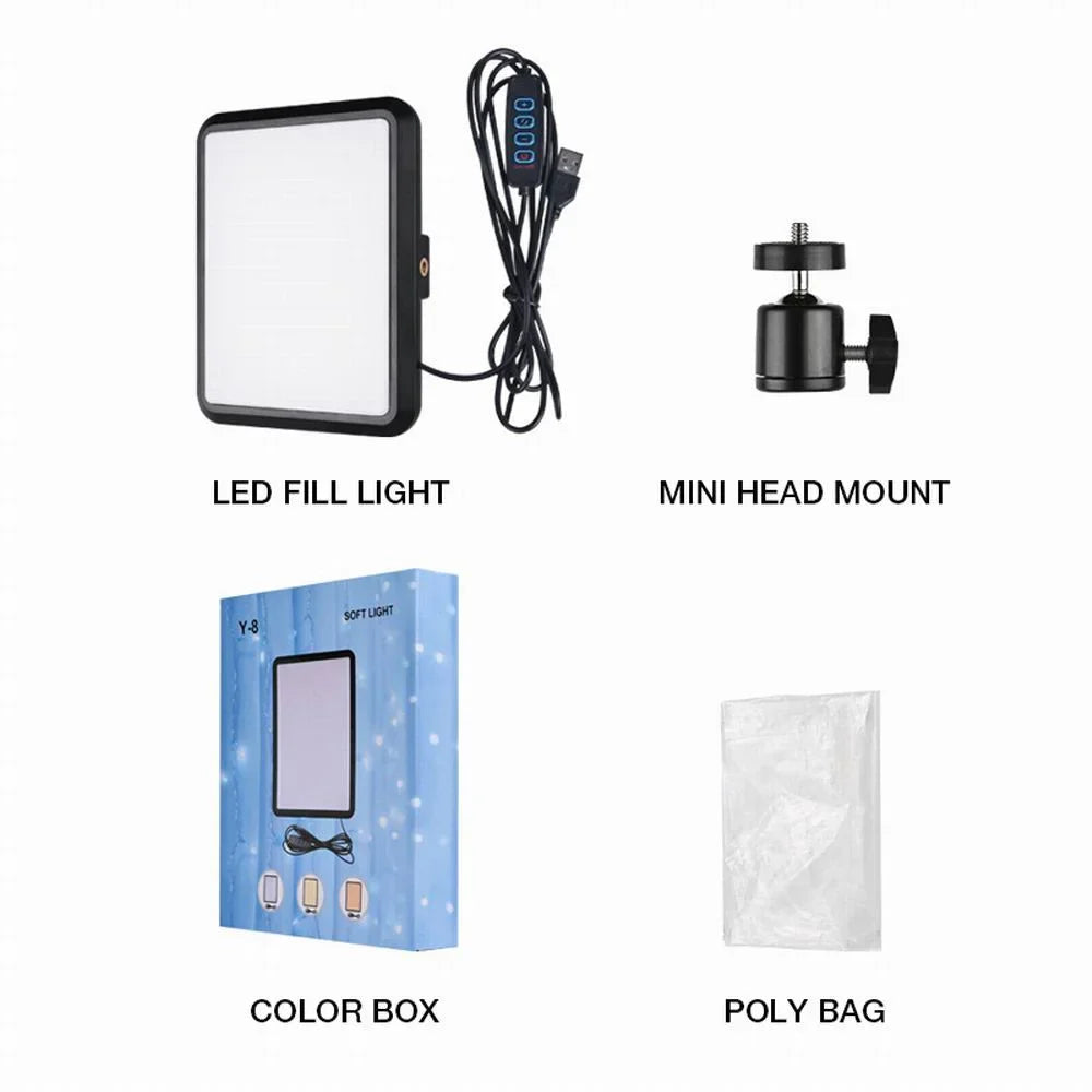 New 8/12inch LED Video Light Panel