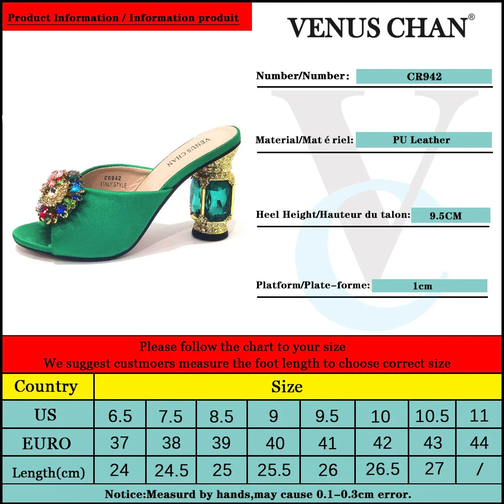 2022 Yellow Color Luxury Rhinestone Heel Fashion Party Women's High Heels Elegant Evening Sandals Wedding Bags and Shoes with