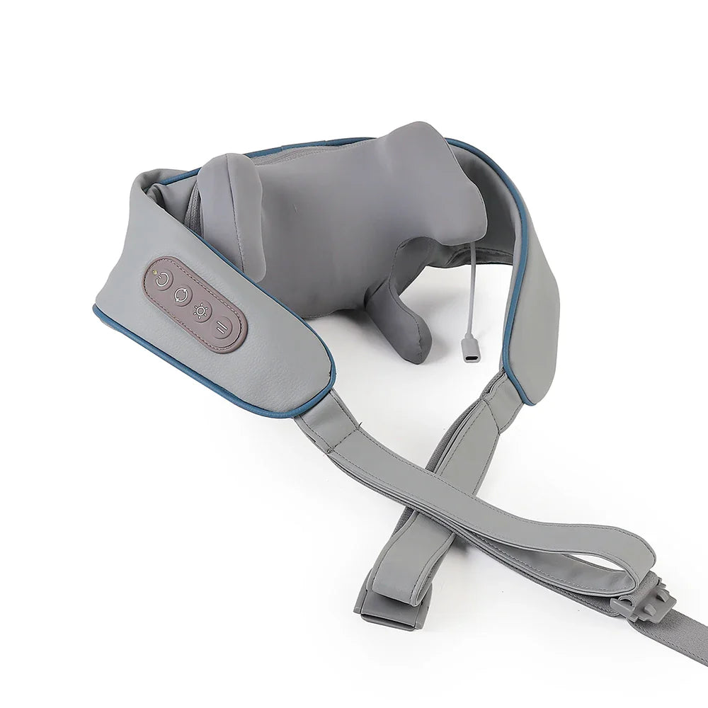 Wireless Neck And Back Massager Neck And Shoulder Kneading Massage Shawl Neck Cervical Relaxing Trapezius Massager