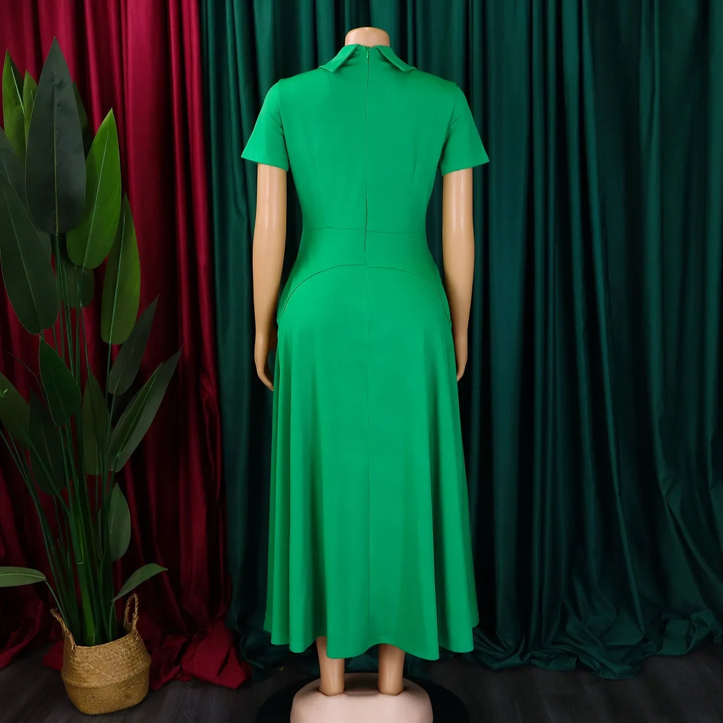 Women's 2025 summer fashion temperament high-waisted banquet skirt elegant evening dress