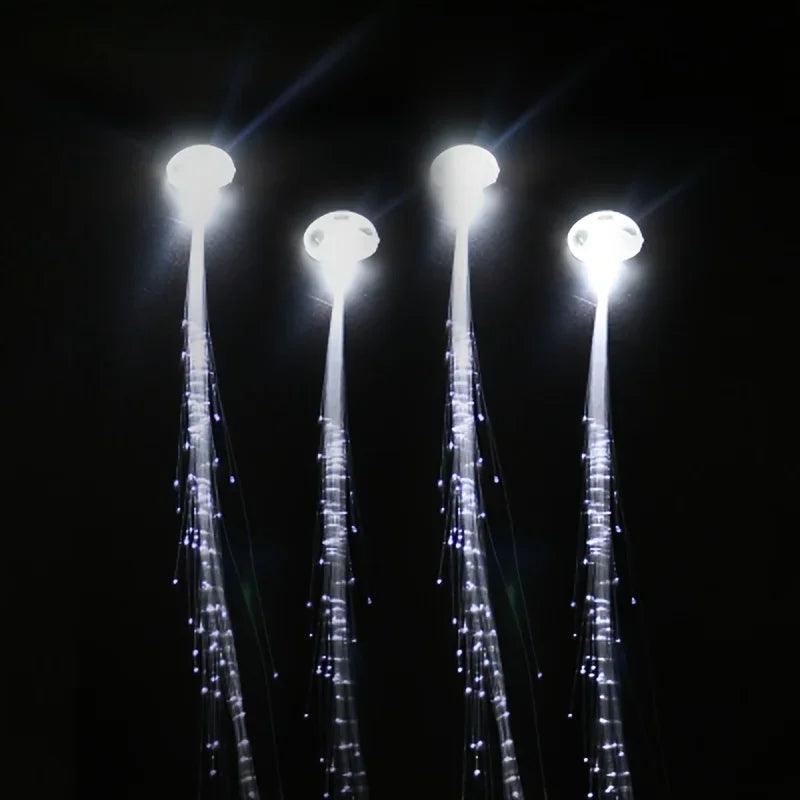 10PCS LED Fibre Optic Hair Clips – Light-Up Glow Barrettes for Parties, Bars & Night Events | Glow-in-the-Dark Hair Pins