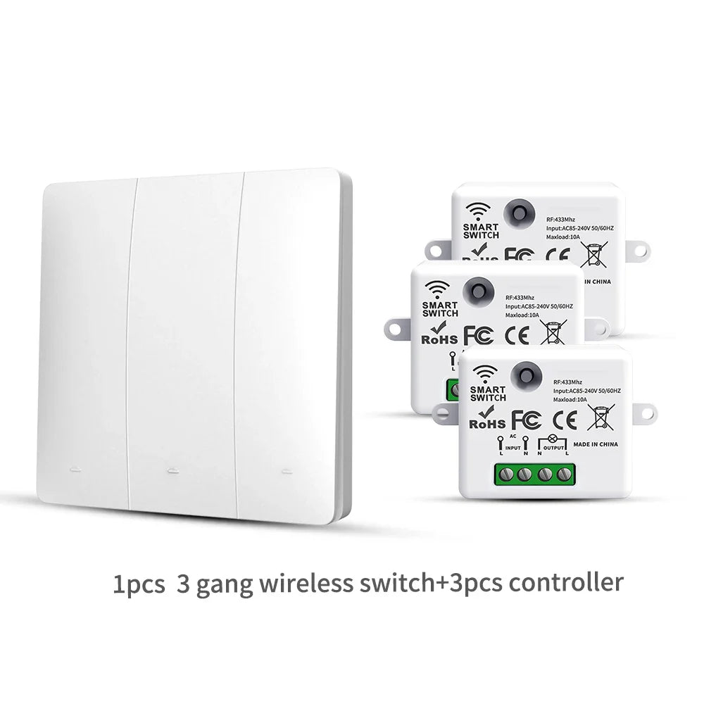 Smart Home Wireless 433mhz Light Switch