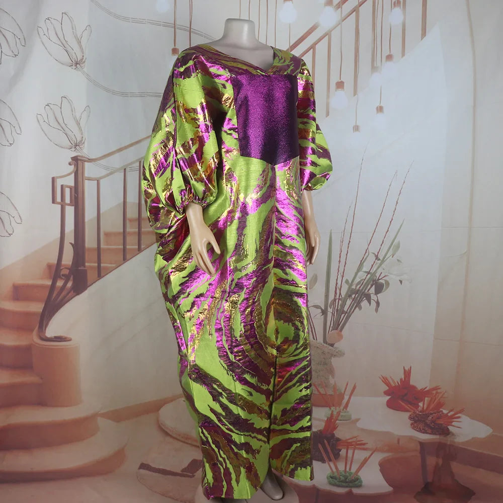 Luxurious african dresses for woman  jacquard fabric african dresses  church african dresses for woman party