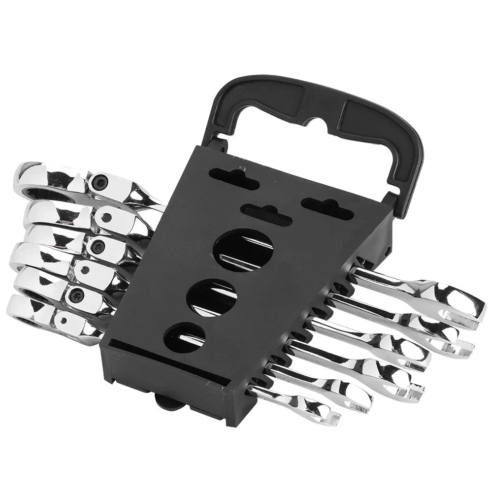 Flexible  Multi functional Ratchet Conination Spanner Wrench 8-17mm Repair Tools Set Spanner Combination Wrench Set