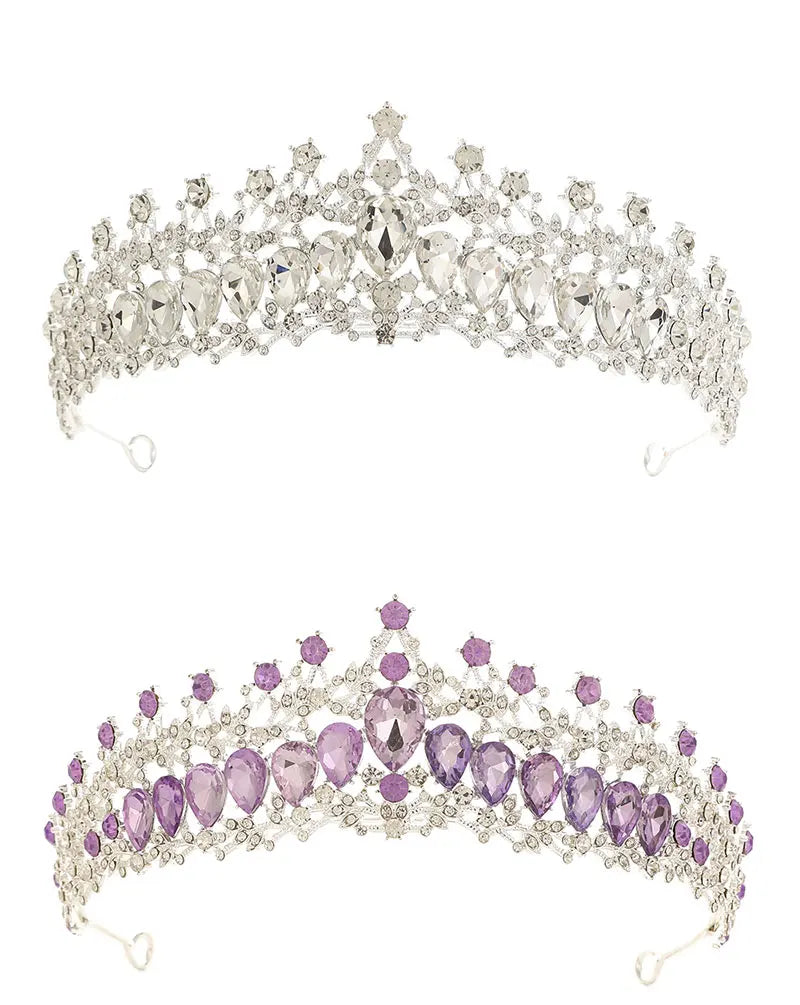 Fashion Gold Silver Color Crystal Rhinestone Tiara And Crowns For Princess Women Diadems Bridal Wedding Hair Accessories
