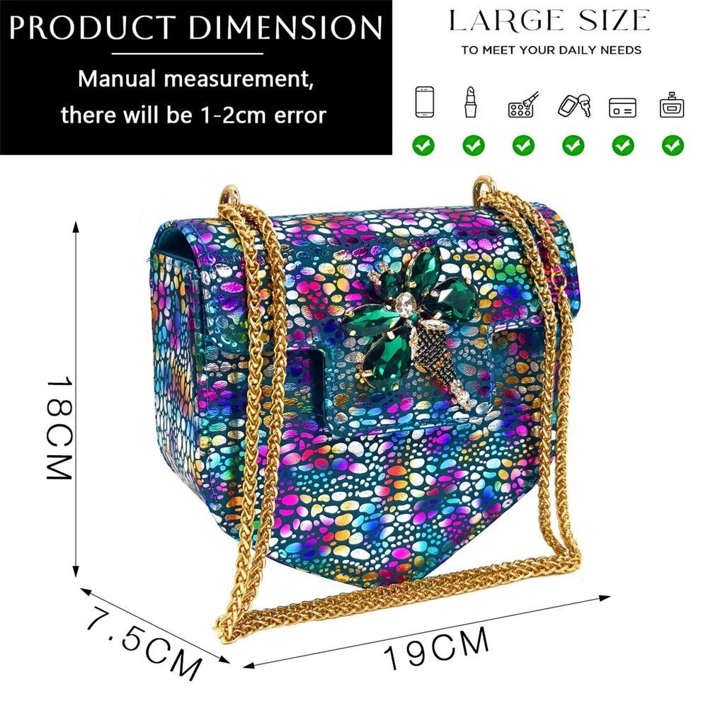 2024 Champagne Color Thin Heels Pointed Toe Crystal Design Ladies Shoes Matching Bag Set For Women Weeding Party Pump