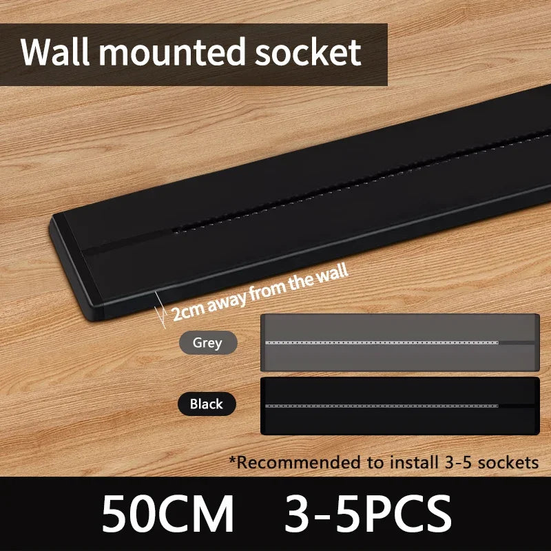 Movable Track Socket Smart Home Appliances Electronic Modular Mounted Rail