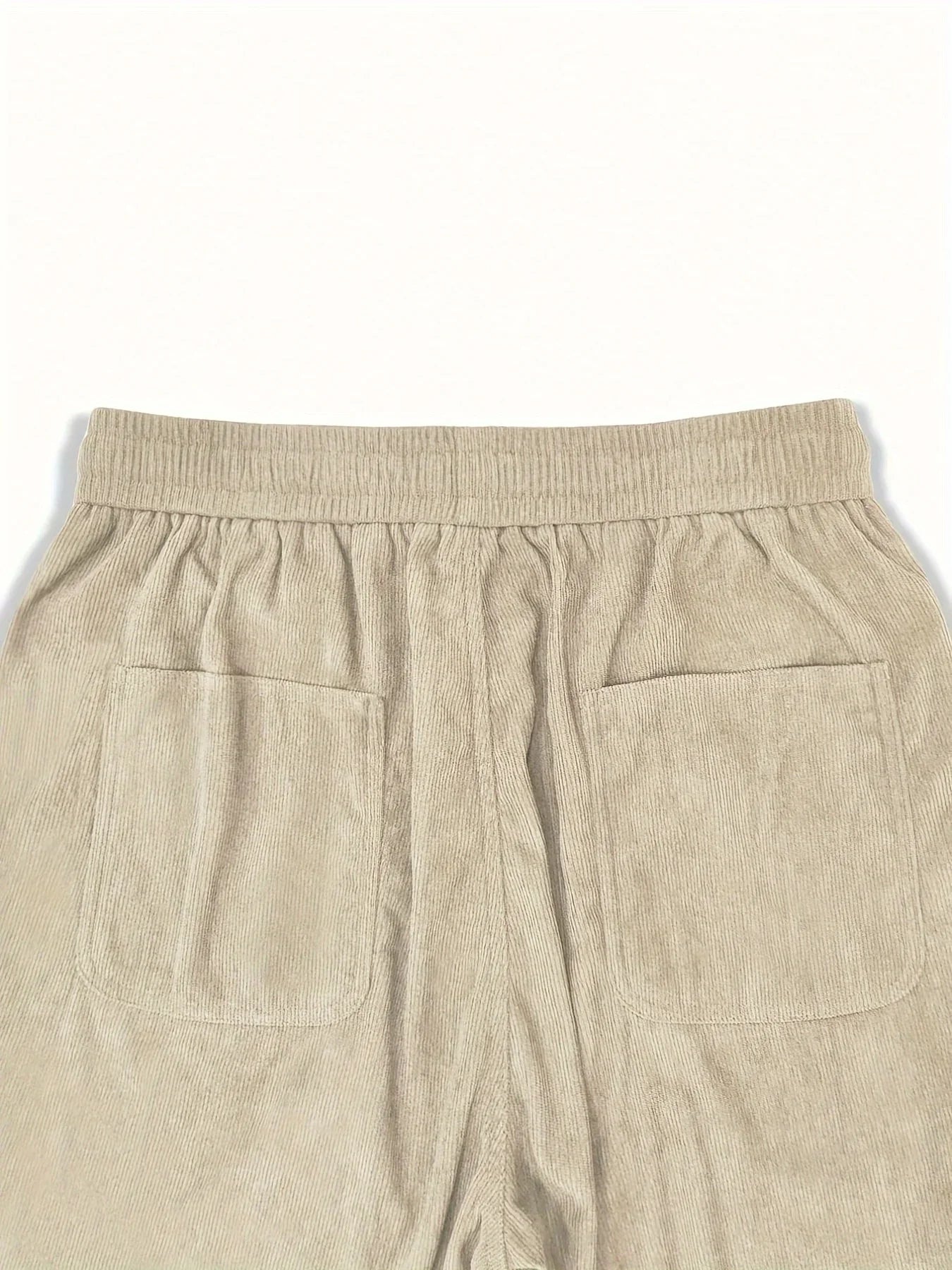 Men’s Corduroy Loose Fit Pants – Elastic Waist