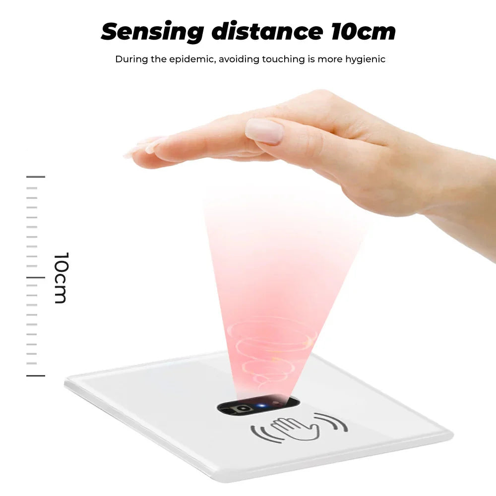 Touchless hand wave smart switch Non-Touch IR Sensing wall switch