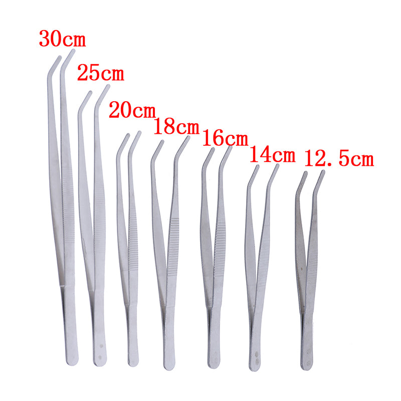 Stainless Steel Elbow Tweezers - Precision Tool for Electronics & Crafts