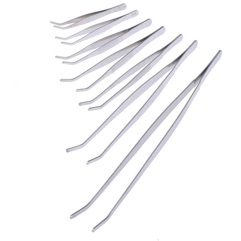 Stainless Steel Elbow Tweezers - Precision Tool for Electronics & Crafts