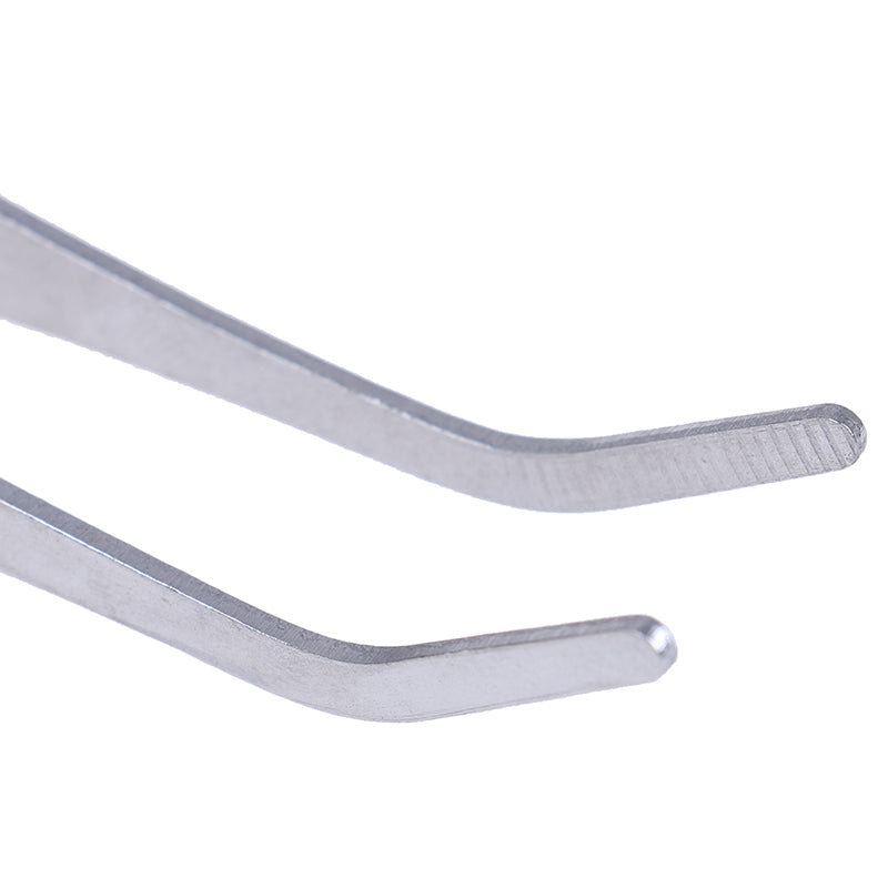 Stainless Steel Elbow Tweezers - Precision Tool for Electronics & Crafts