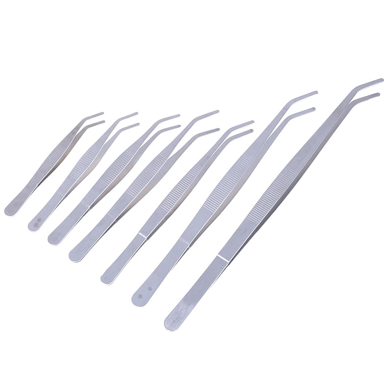 Stainless Steel Elbow Tweezers - Precision Tool for Electronics & Crafts