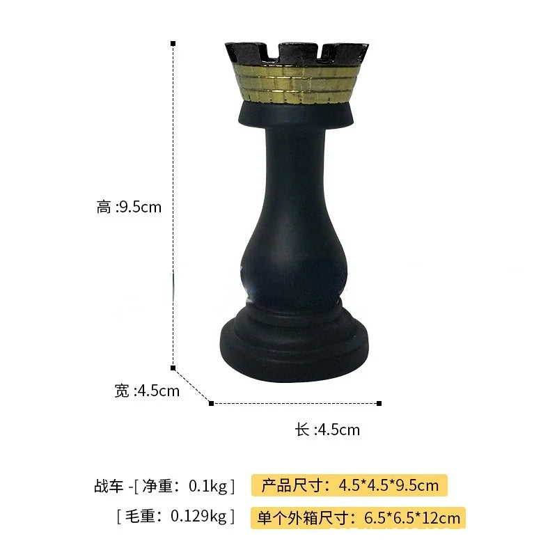 Resin Retro International Chess Figurine