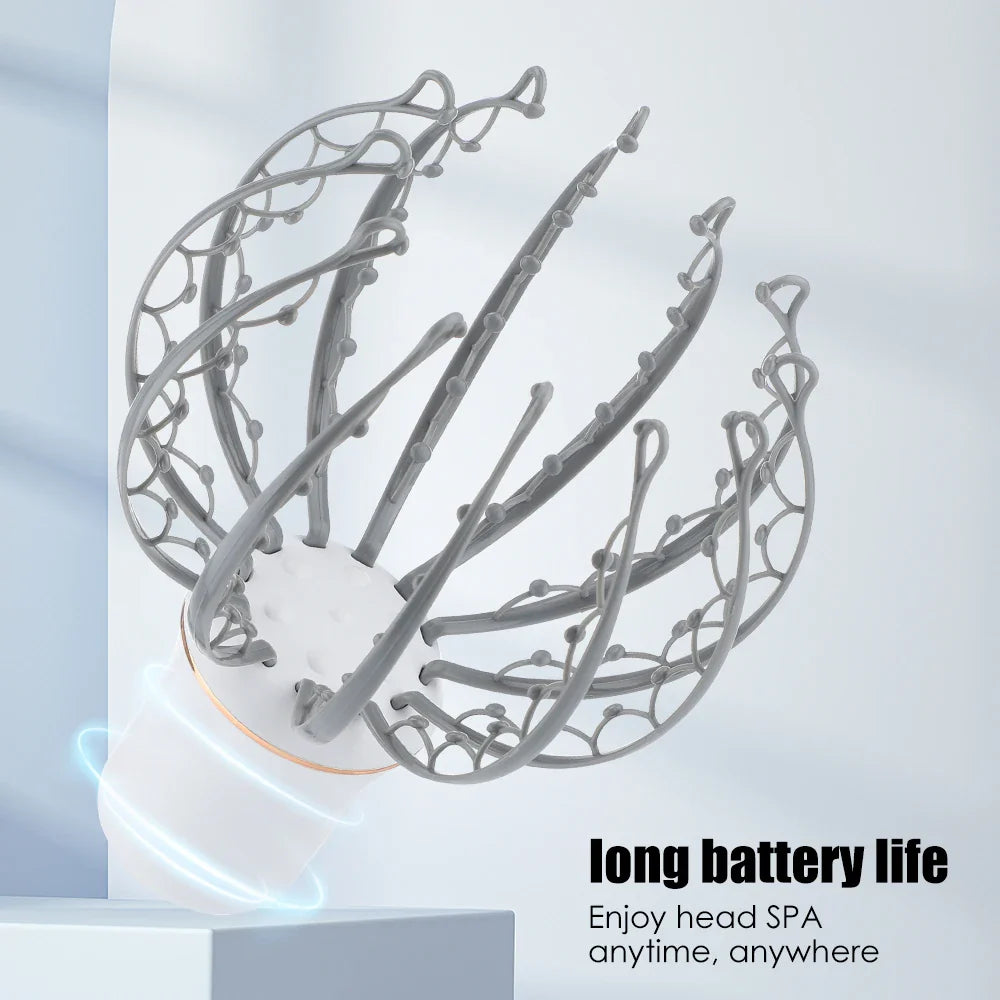 Electric Scalp Massager - Octopus Claw Head Massager for Stress Relief Headache Vibration