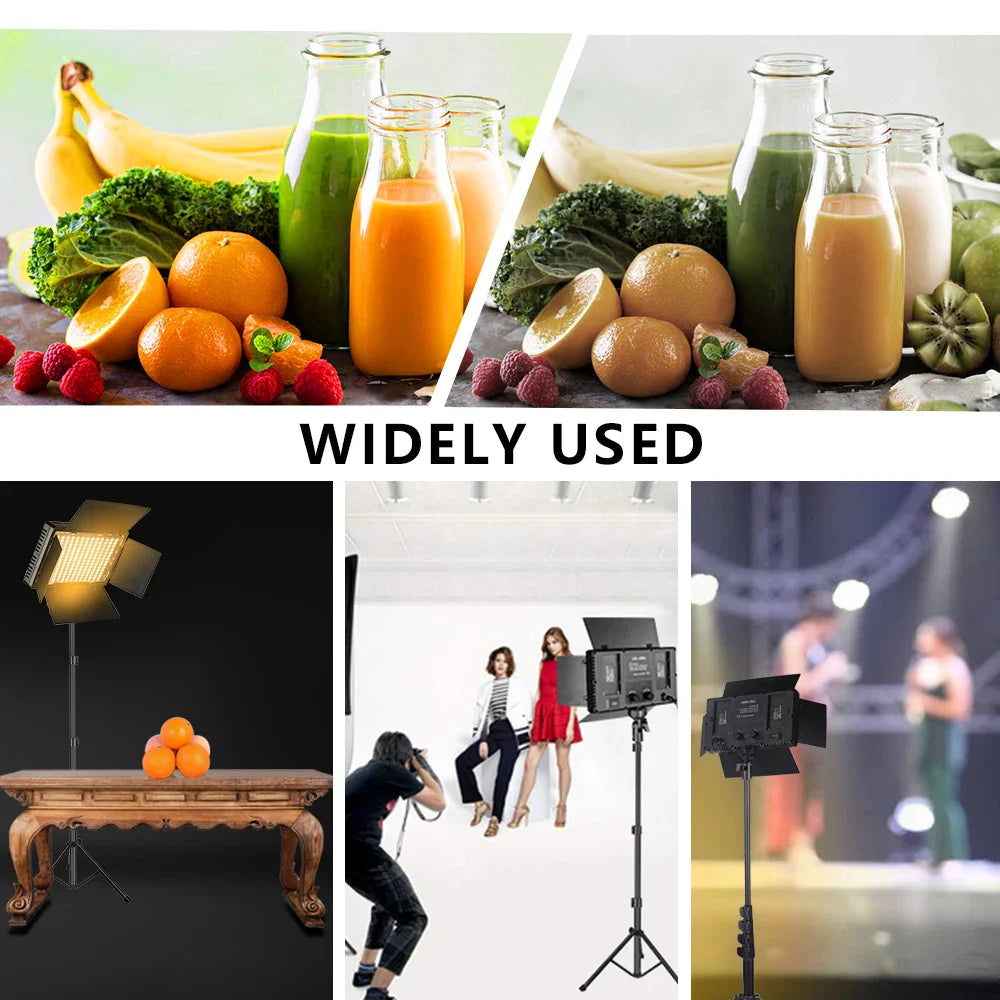 LED Video Light Photo Studio Lamp Bi-Color 2500K-8500k