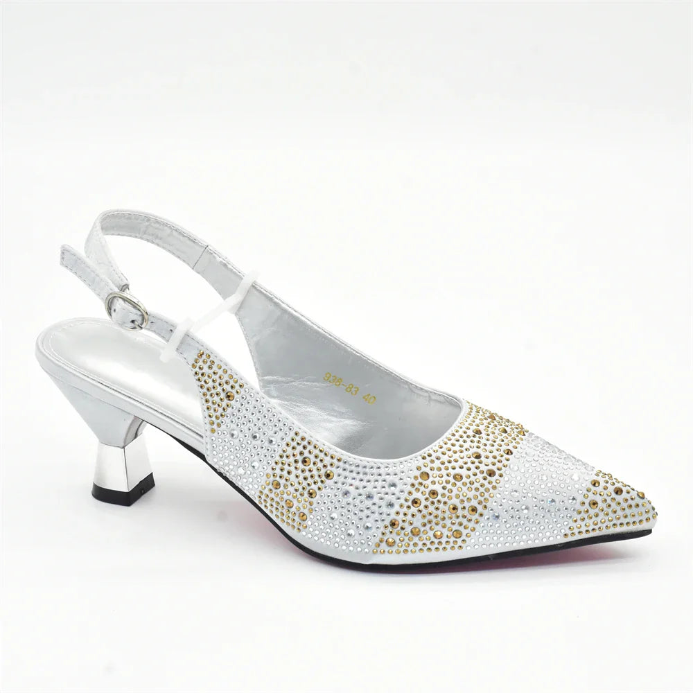 Designer Shoe and Bag Sets From Italy Original Italian Shoes and Bag Set for Women Wedding Shoes for Women Bride Party Pumps