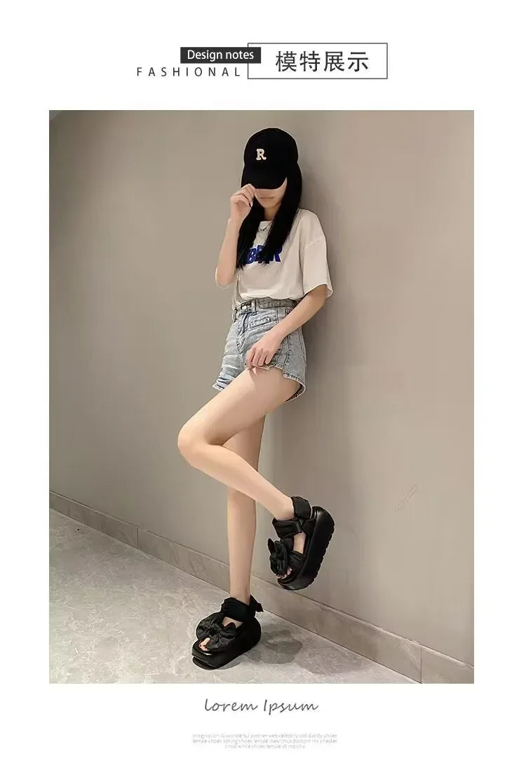 2024 New Genuine Leather Summer Luxury Sandals Casual Work Checkered Beach Shoes Vacation Fashion Women's Shoes zapatos de mujer